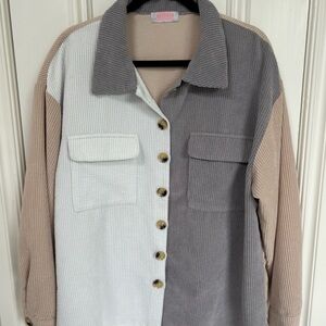 Cream Textured Sweater with Sophisticated Design